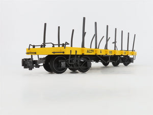 G Scale Bachmann B&O Baltimore & Ohio Flatcar w/Stakes #1525