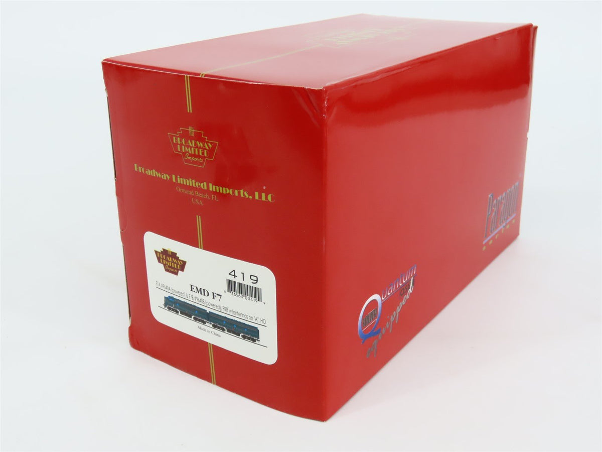 HO Scale Broadway Limited BLI 419 PRR Pennsylvania F7 A/B Diesel Loco Set w/DCC