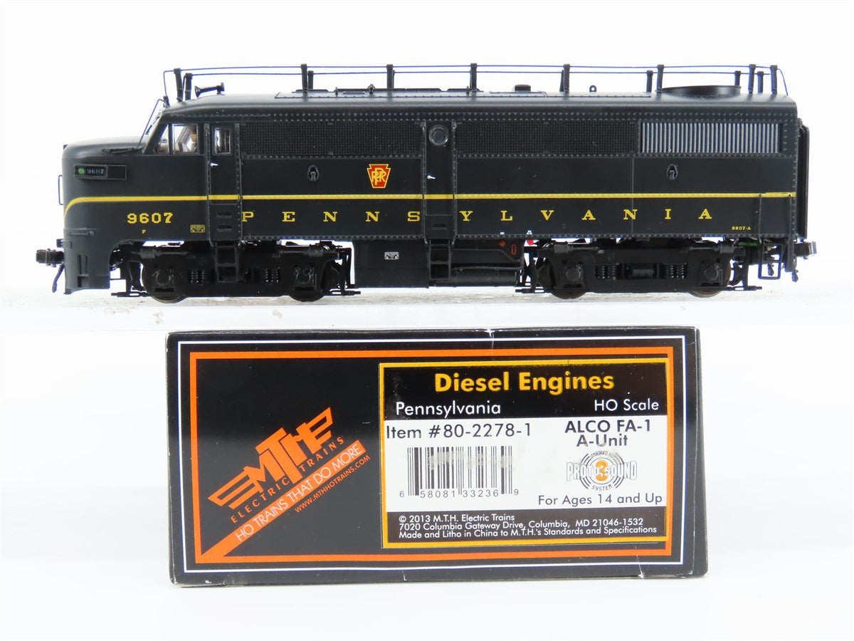 HO Scale MTH 80-2278-1 PRR Pennsylvania FA-1 Diesel Locomotive #9607 w/DCC