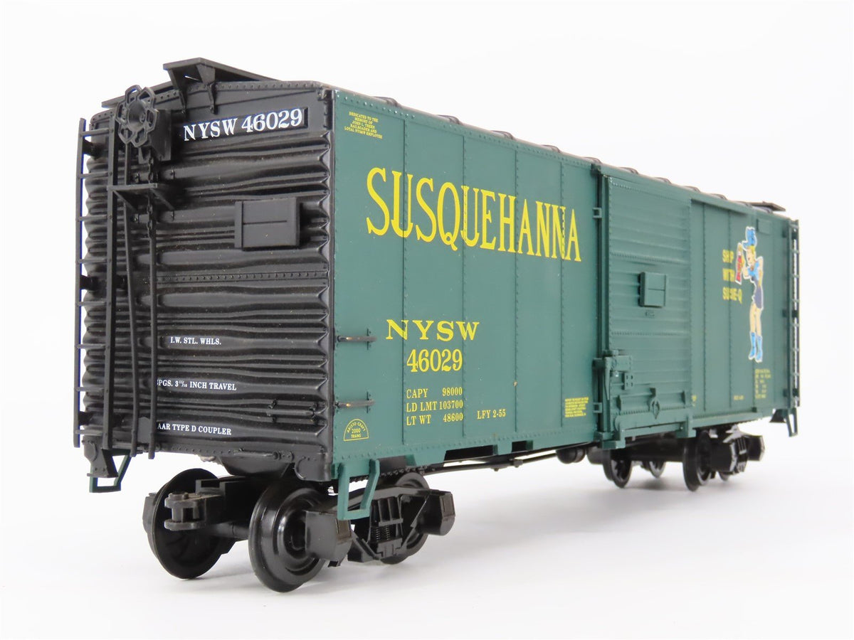 G Scale Aristo-Craft NYSW Susquehanna &quot;Ship w/Susie Q&quot; 40&#39; Boxcar #46029