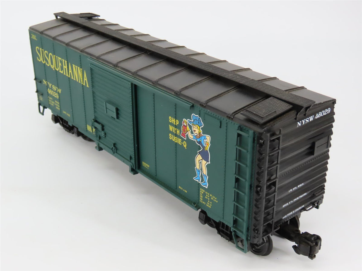 G Scale Aristo-Craft NYSW Susquehanna &quot;Ship w/Susie Q&quot; 40&#39; Boxcar #46029
