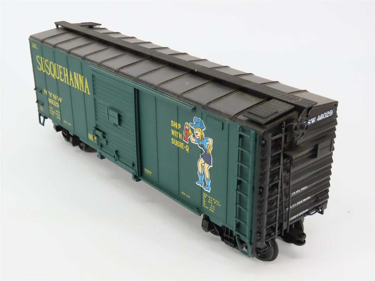 G Scale Aristo-Craft NYSW Susquehanna &quot;Ship w/Susie Q&quot; 40&#39; Boxcar #46029