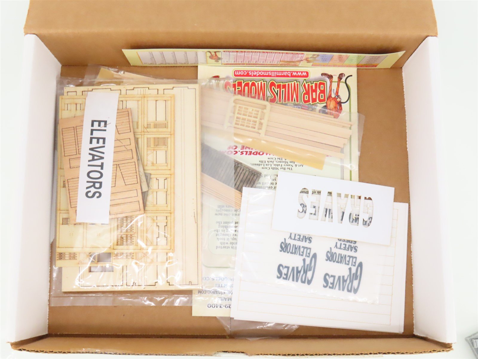 HO 1/87 Scale Bar Mills Limited Run Kit Graves Elevators & Industrial Lifts