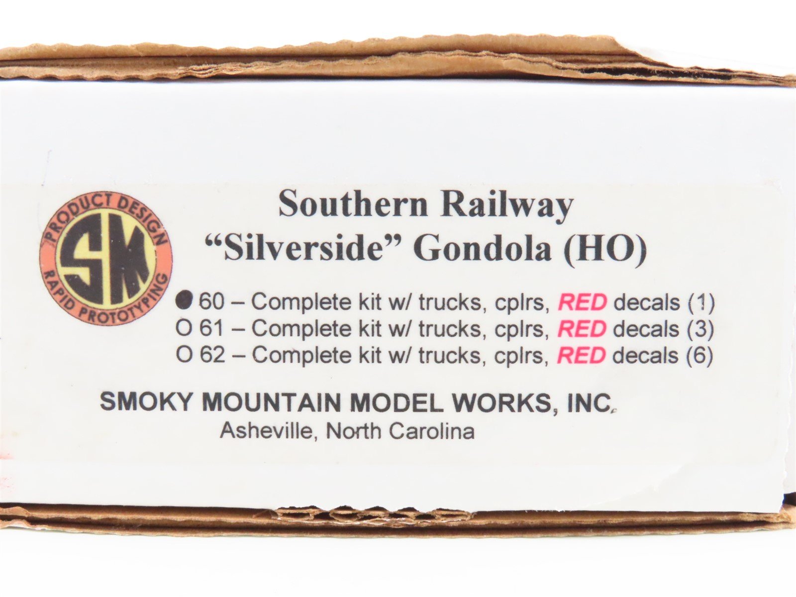 HO Scale Smoky Mountain Model World Kit 60 Southern Railway "Silverside" Gondola