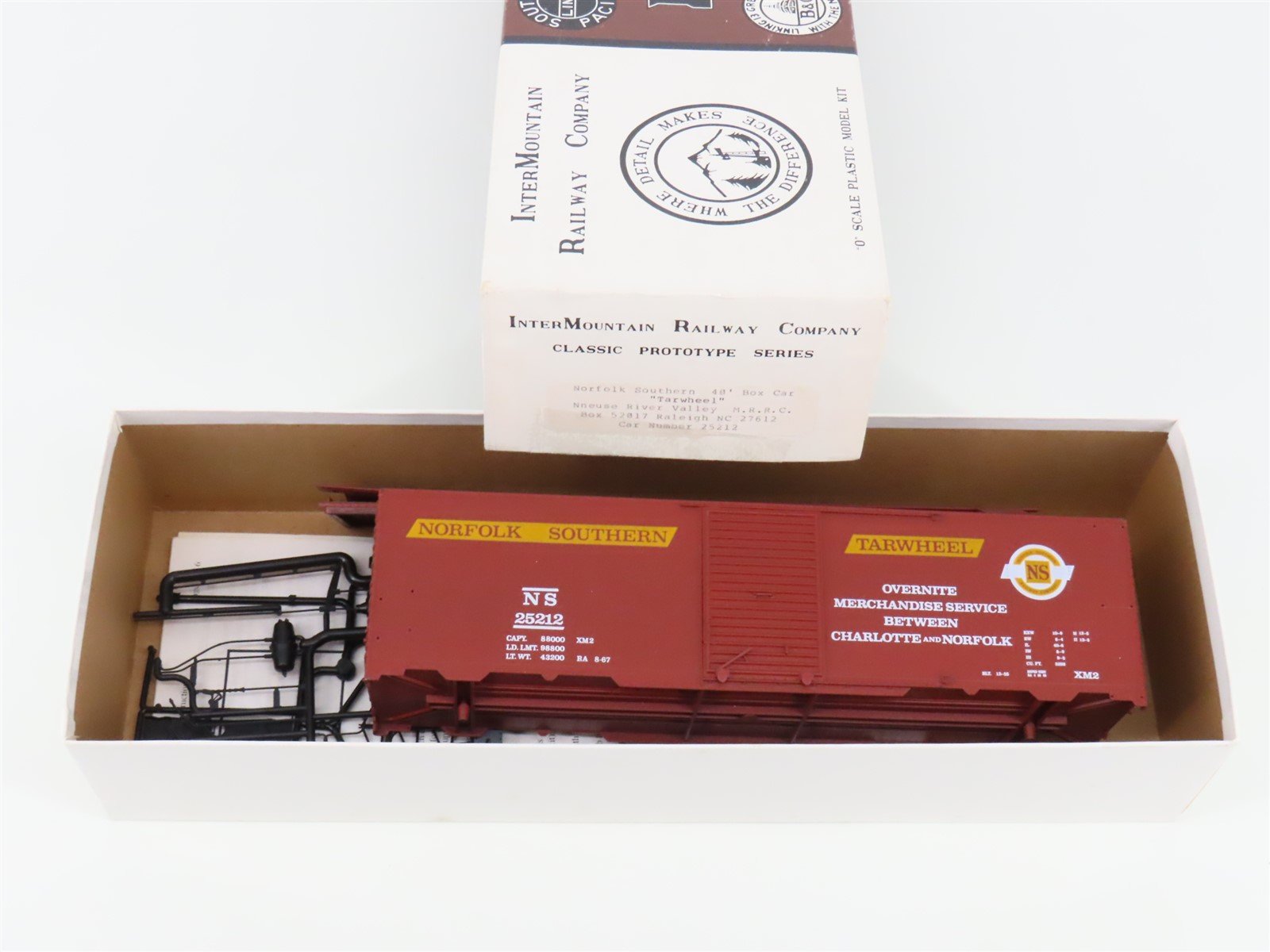 O Scale 2-Rail InterMountain Kit NS Norfolk Southern "Tarwheel" Box Car #25212