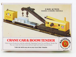 HO Scale Bachmann 46111 UP Union Pacific Crane Car & Boom Tender