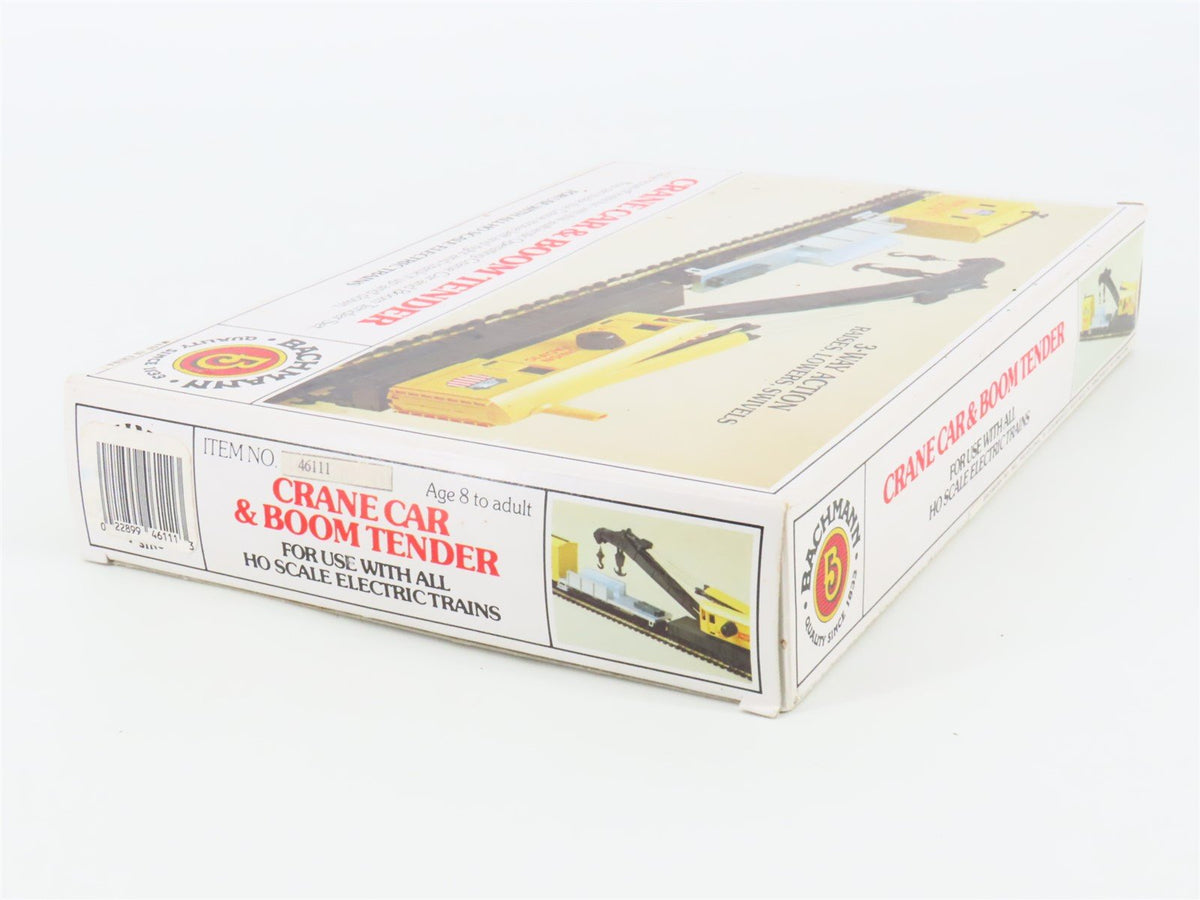 HO Scale Bachmann 46111 UP Union Pacific Crane Car &amp; Boom Tender