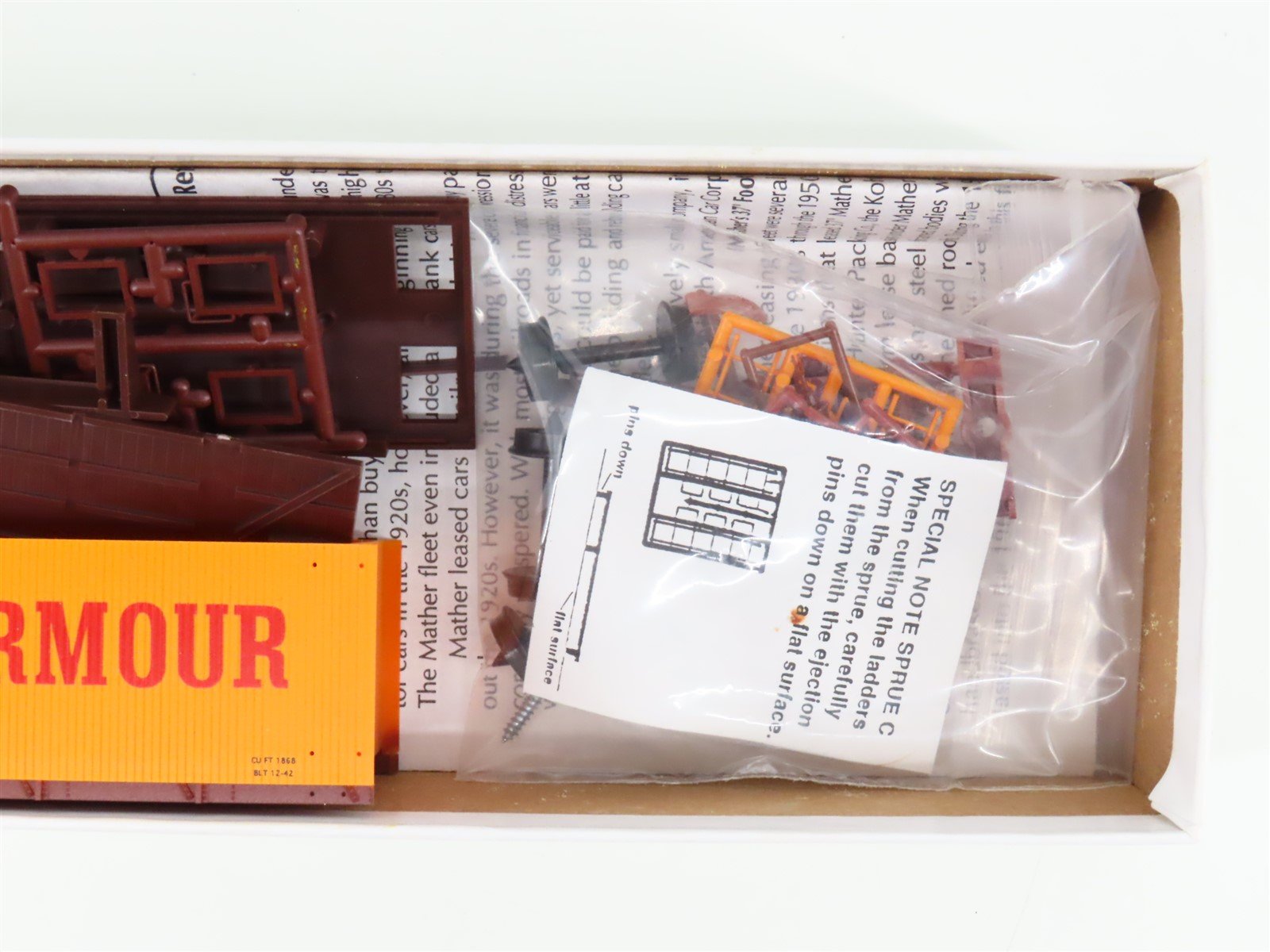 HO Scale Red Caboose Kit RC-1003a MARX Armour Mather Meat Reefer #3008