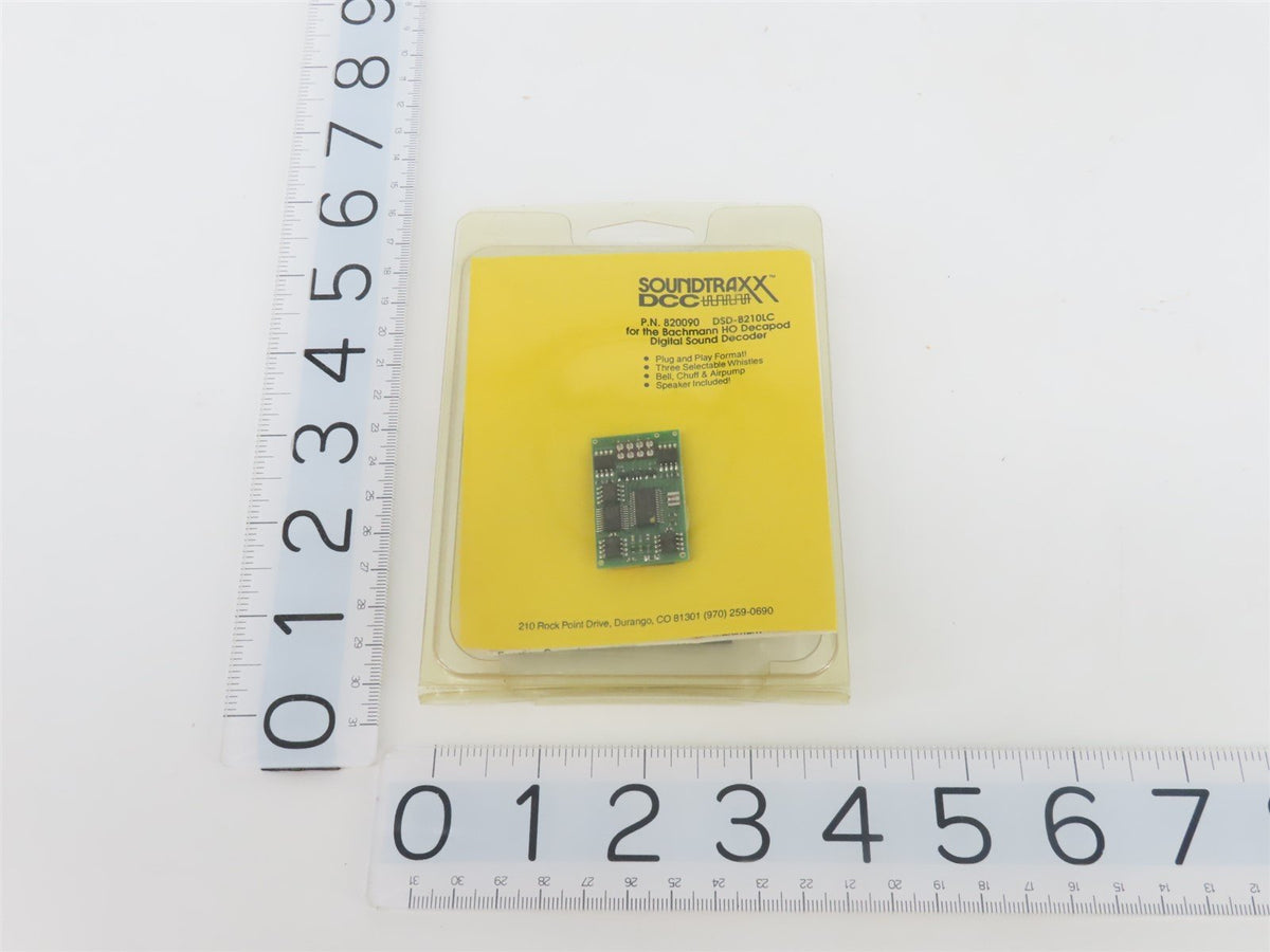 Soundtrax 820090 DSD-B210LC DCC 8-Pin Steam Decapod Sound Decoder w/ Speaker Kit