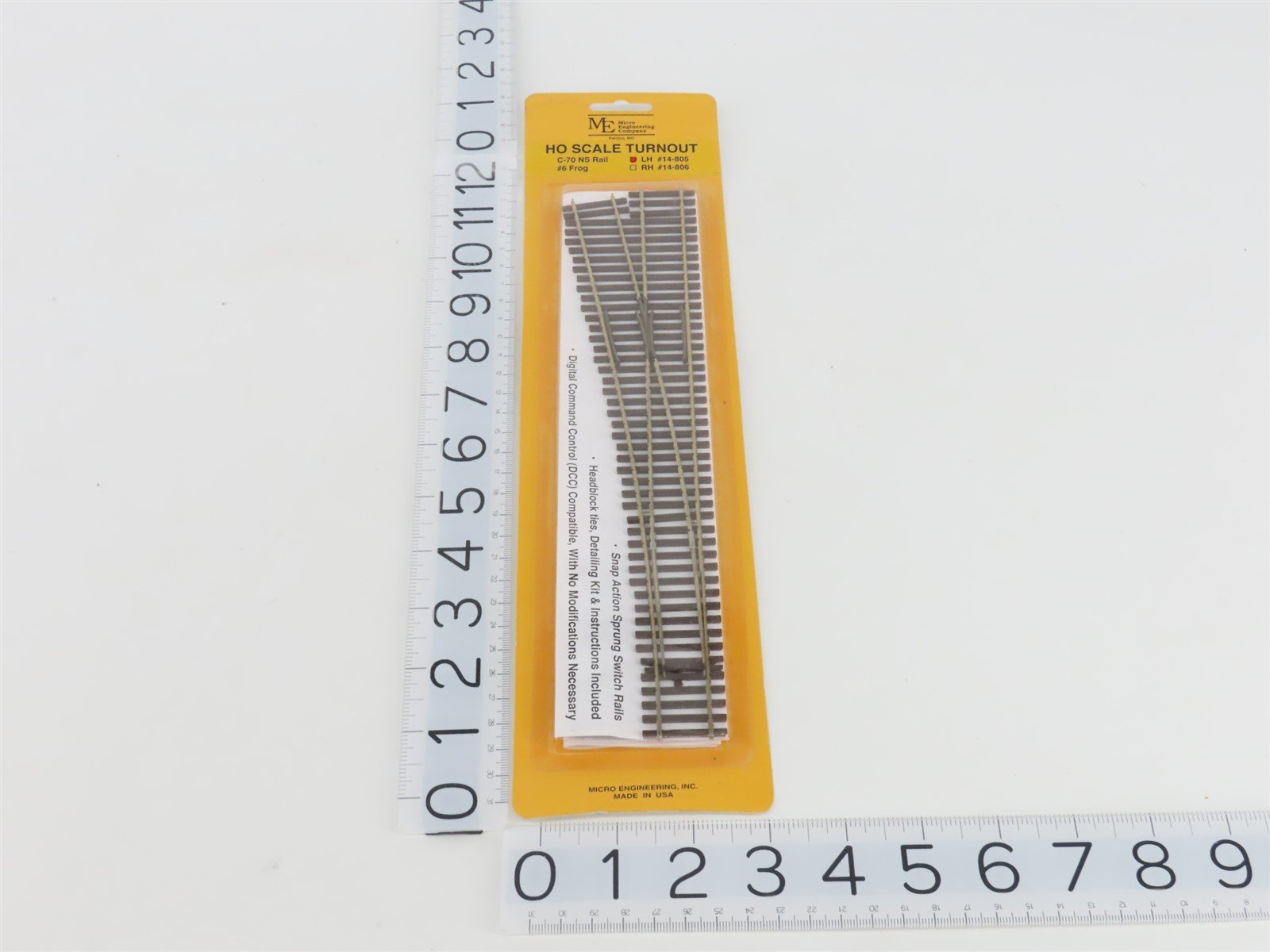 LOT of 5 HO Scale Micro-Engineering #14-805 Code70 NS #6 Frog Left Turnout Track