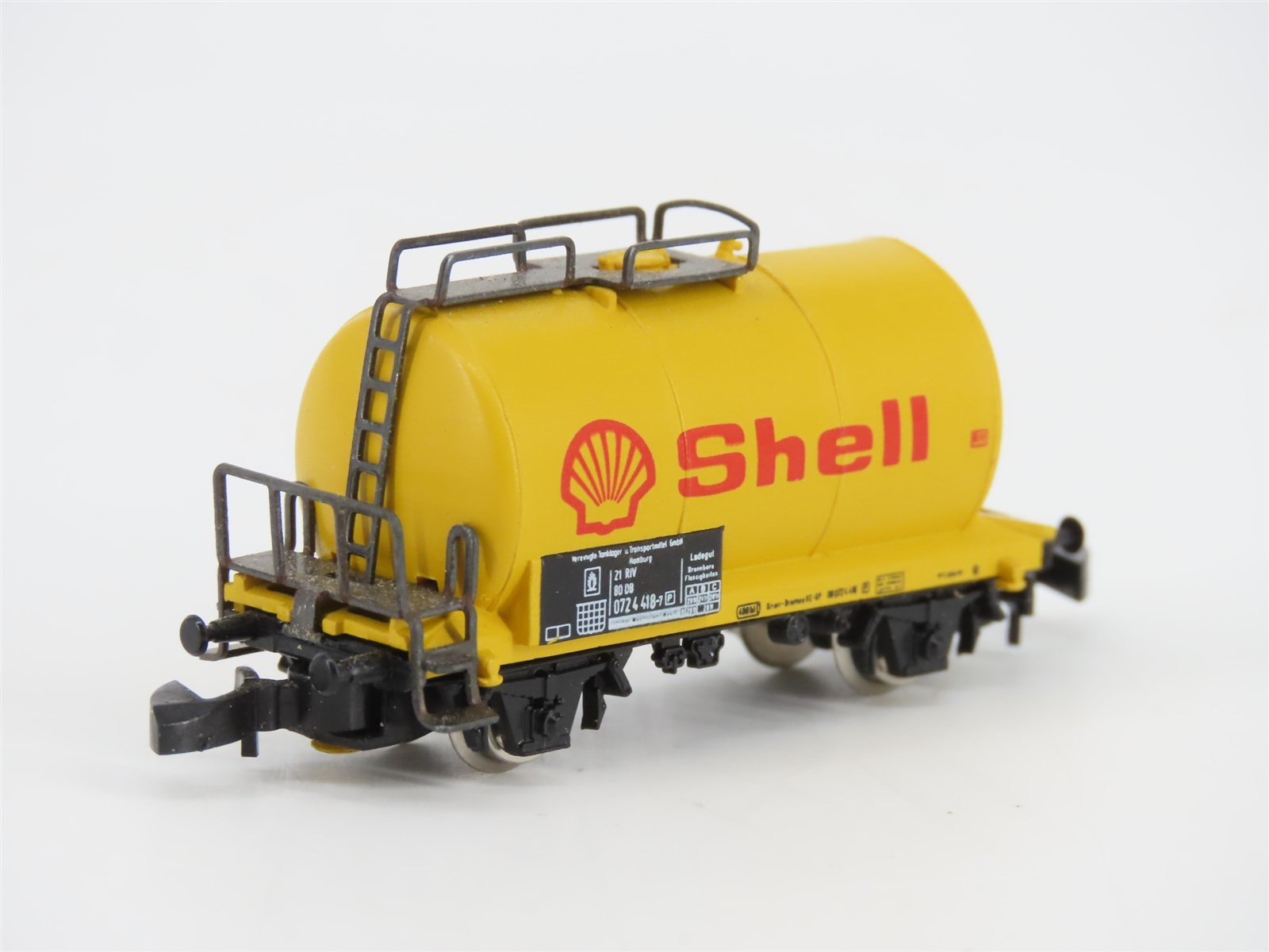 Z Scale Marklin Mini-Club 8611 Shell Oil Tank Car #0724 418-7