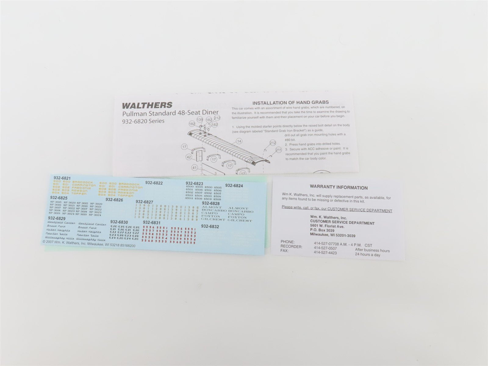 HO Scale Walthers 932-6832 NYC Pullman Standard 48-Seat Diner Passenger Car