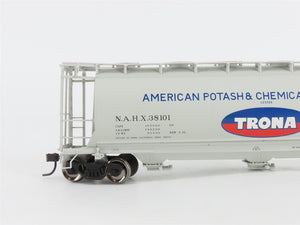 HO Scale Atlas 20000547 NAHX Trona 3-Bay Cylindrical Hopper #38101