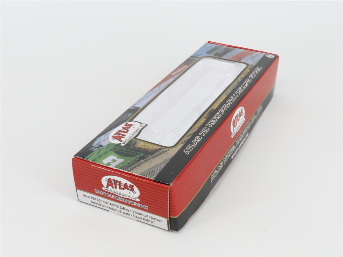 HO Scale Atlas 20000547 NAHX Trona 3-Bay Cylindrical Hopper #38101