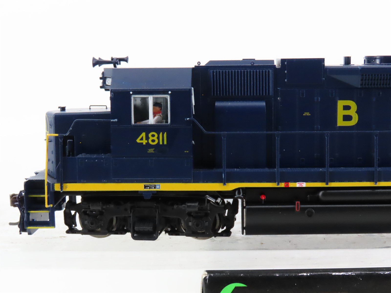 HO Scale Atlas Master 8950 B&O Baltimore & Ohio EMD GP38 Diesel #4811 w/ DCC