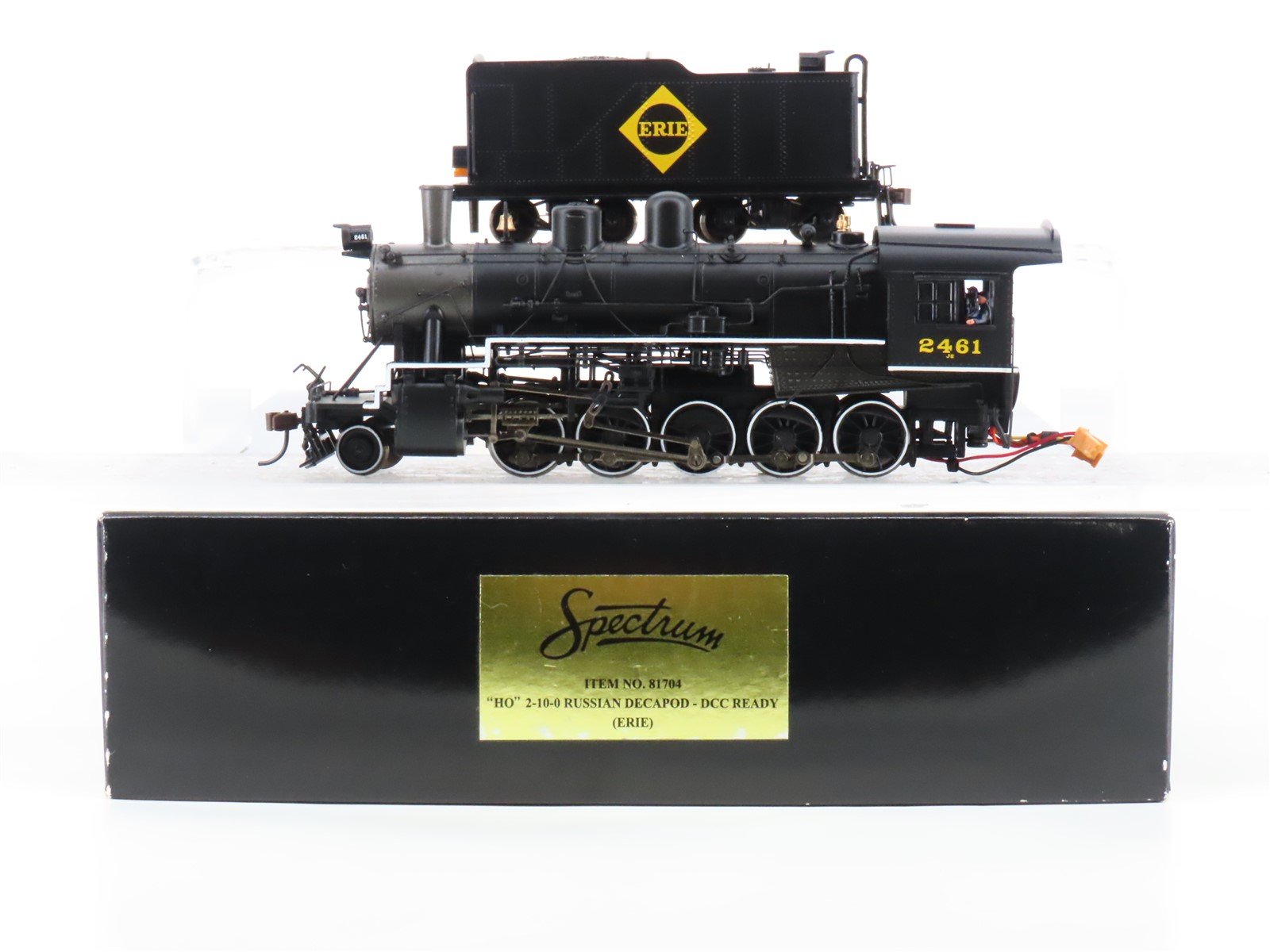 HO Bachmann Spectrum 81704 ERIE 2-10-0 Russian Decapod Steam #2461 - DCC Ready