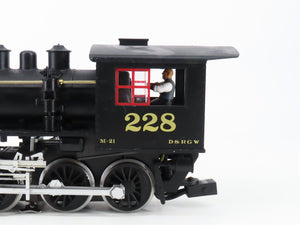 G Scale Piko 38214 DRGW Rio Grande 2-6-0 Steam Loco #228 w/DCC & Sound