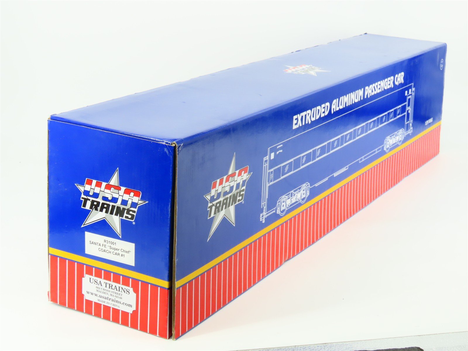 G Scale USA Trains R31001 ATSF Santa Fe Super Chief Coach Passenger #3187