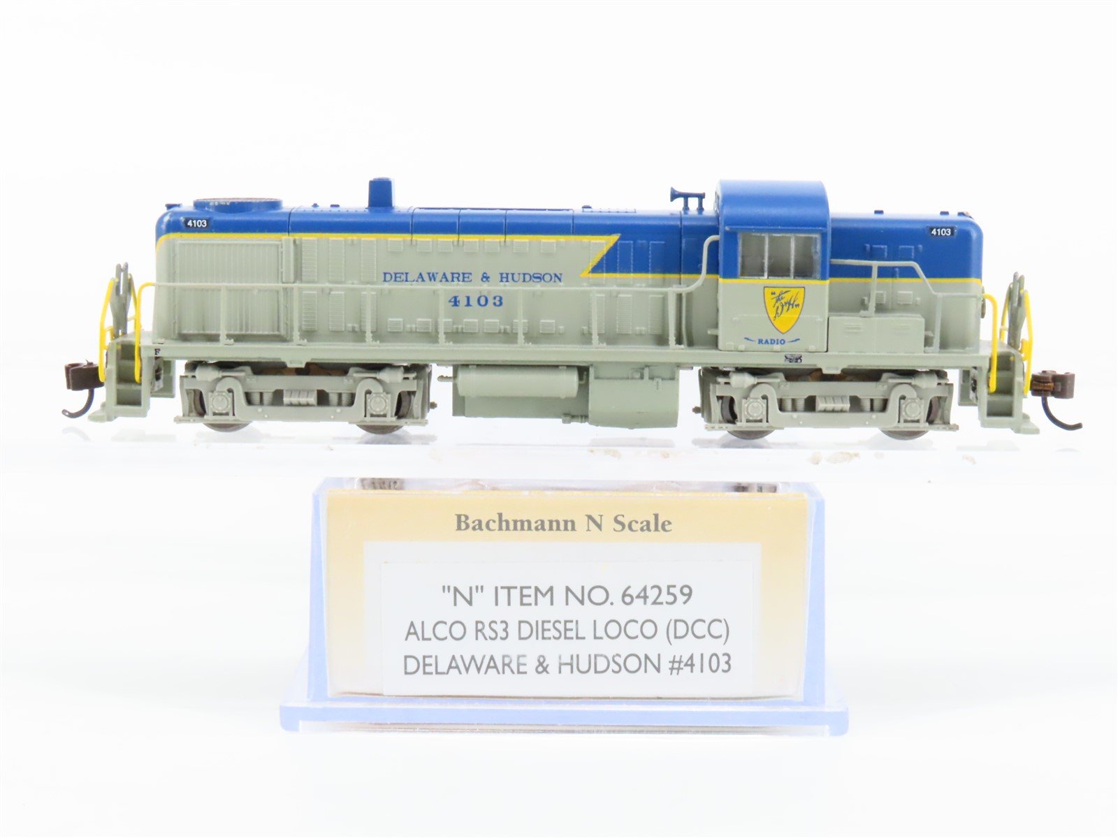 N Scale Bachmann 64259 D&H Delaware & Hudson ALCO RS-3 Diesel #4103 w/ DCC