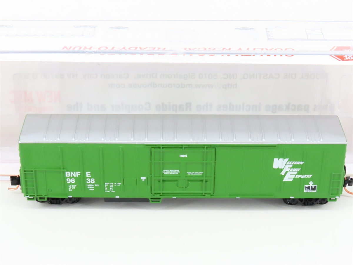 N Roundhouse 84208 BNFE Western Fruit Express 57&#39; Mech Reefer #9638 UPGRADED