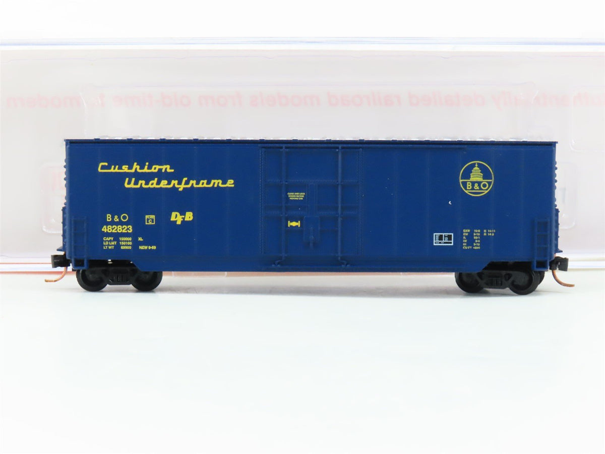 N Roundhouse 82012 B&amp;O Baltimore &amp; Ohio 50&#39; Hi-Cube Boxcar #482823 UPGRADED