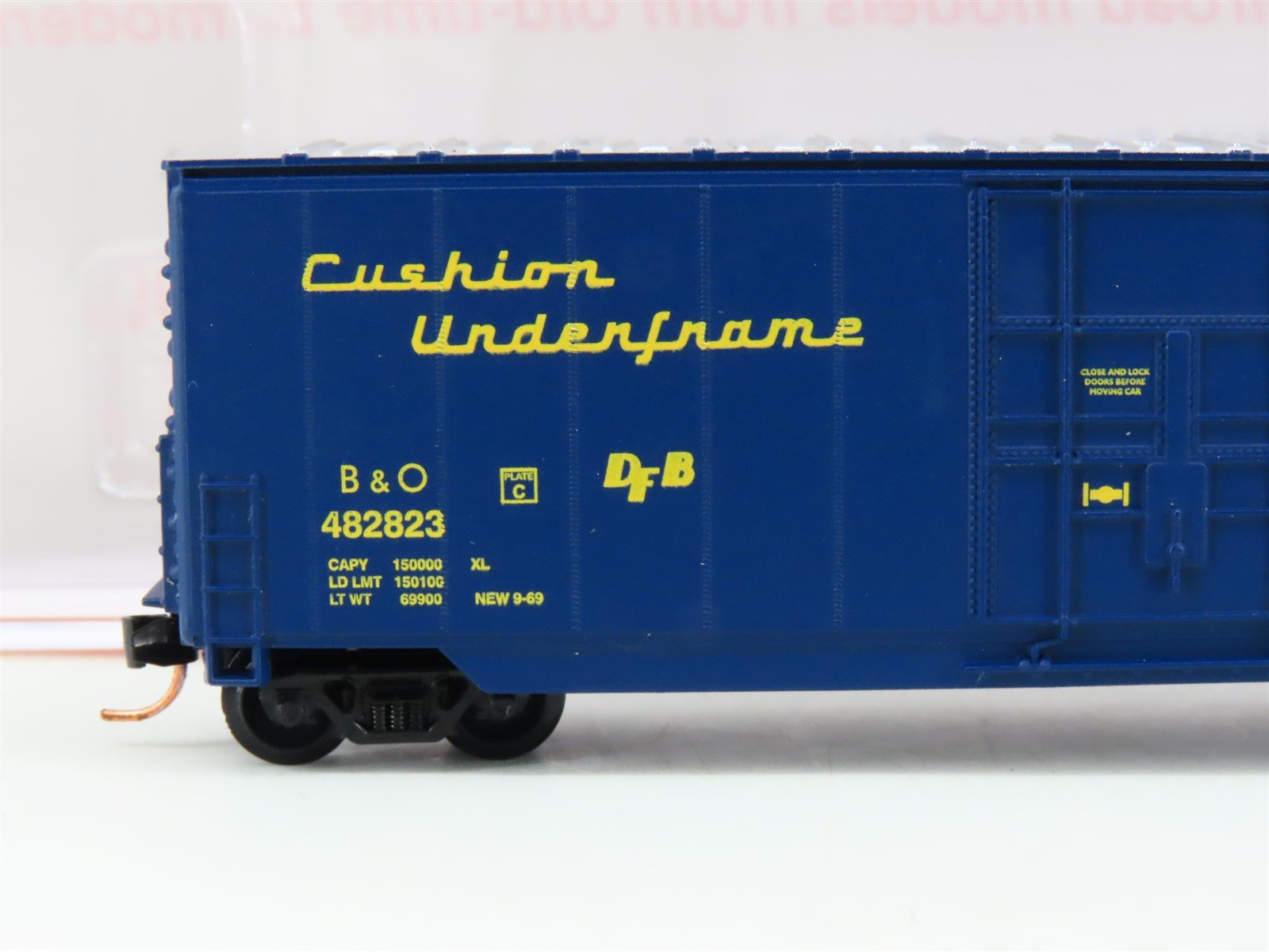N Roundhouse 82012 B&O Baltimore & Ohio 50' Hi-Cube Boxcar #482823 UPGRADED
