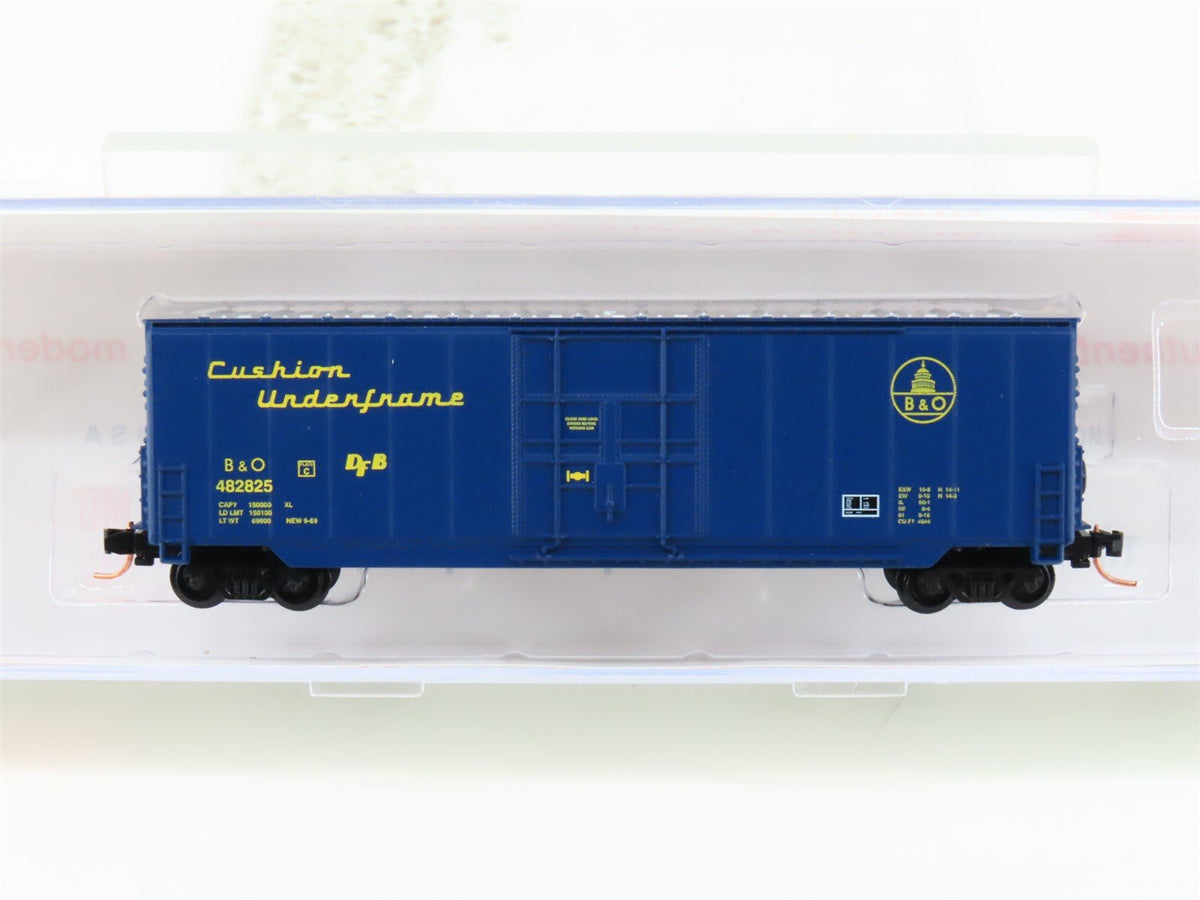 N Roundhouse 82012 B&amp;O Baltimore &amp; Ohio 50&#39; Hi-Cube Boxcar #482825 UPGRADED