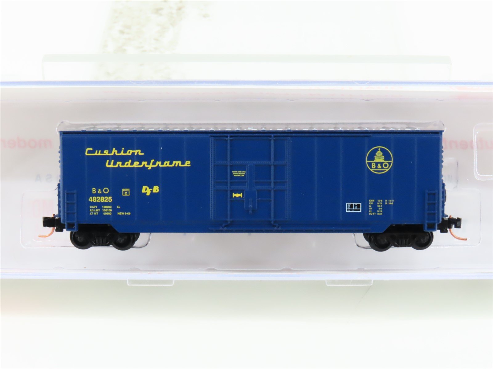 N Roundhouse 82012 B&O Baltimore & Ohio 50' Hi-Cube Boxcar #482825 UPGRADED