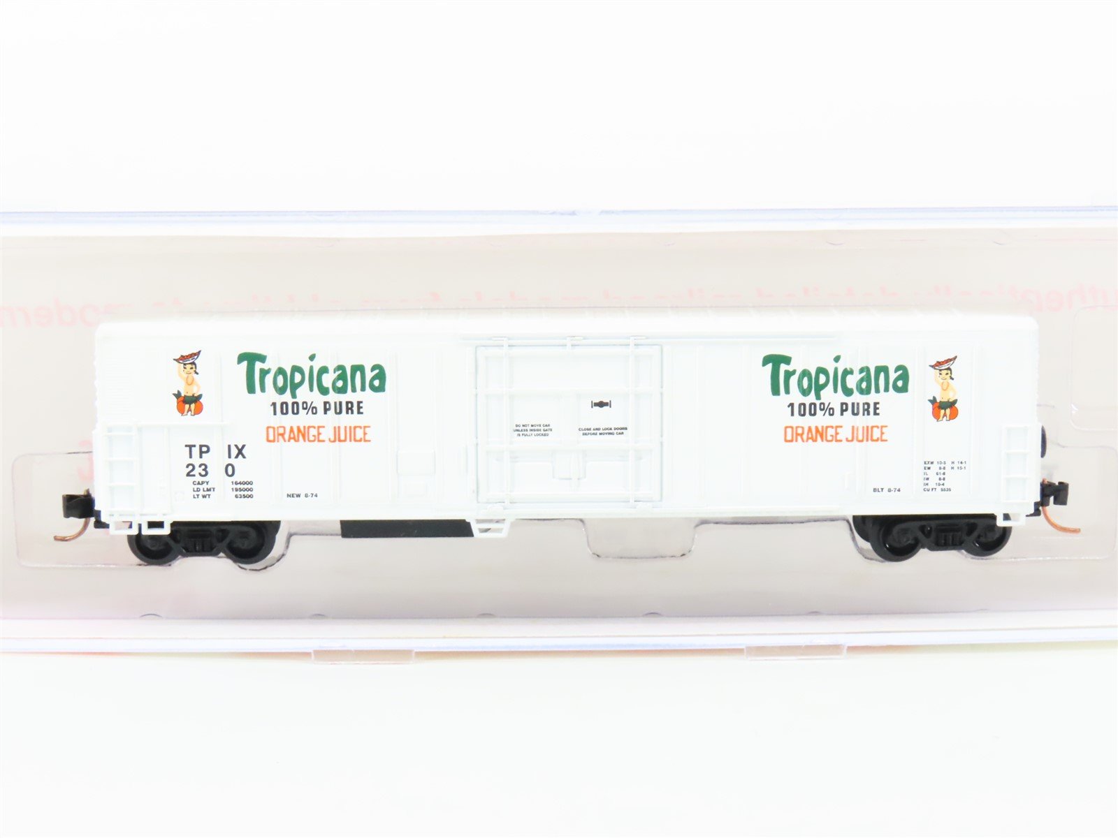 N Scale Roundhouse 84204 TPIX Tropicana 57' Mech Reefer #230 UPGRADED