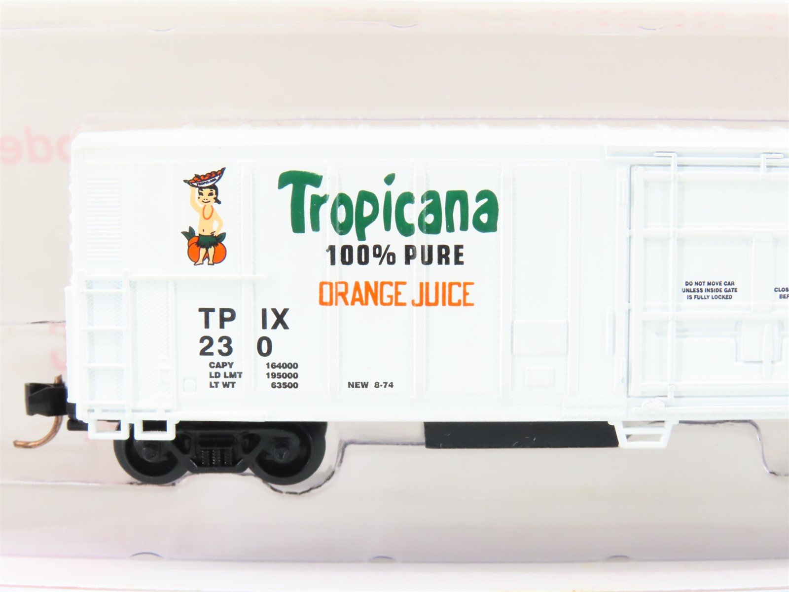 N Scale Roundhouse 84204 TPIX Tropicana 57' Mech Reefer #230 UPGRADED