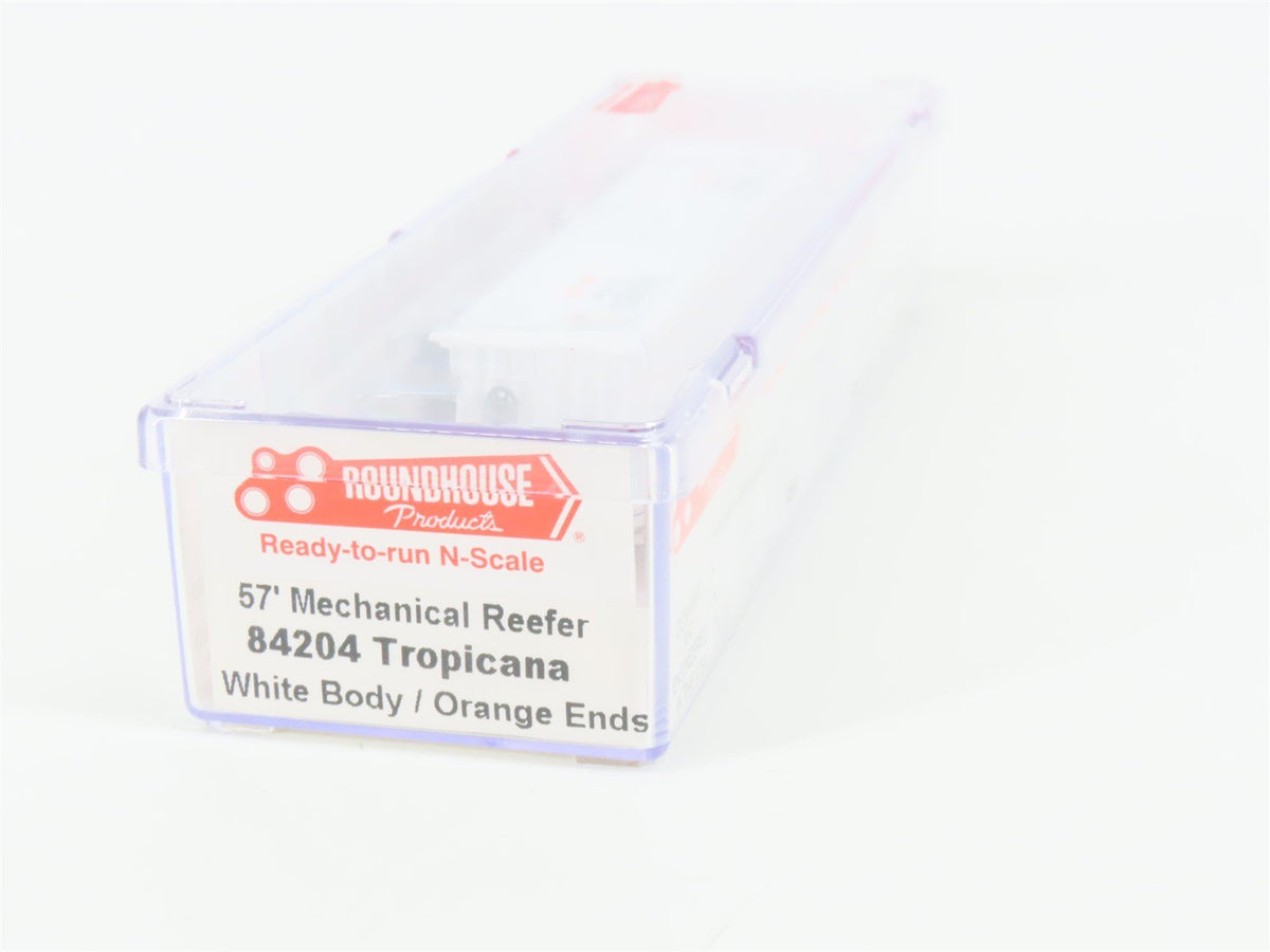 N Scale Roundhouse 84204 TPIX Tropicana 57&#39; Mech Reefer #230 UPGRADED