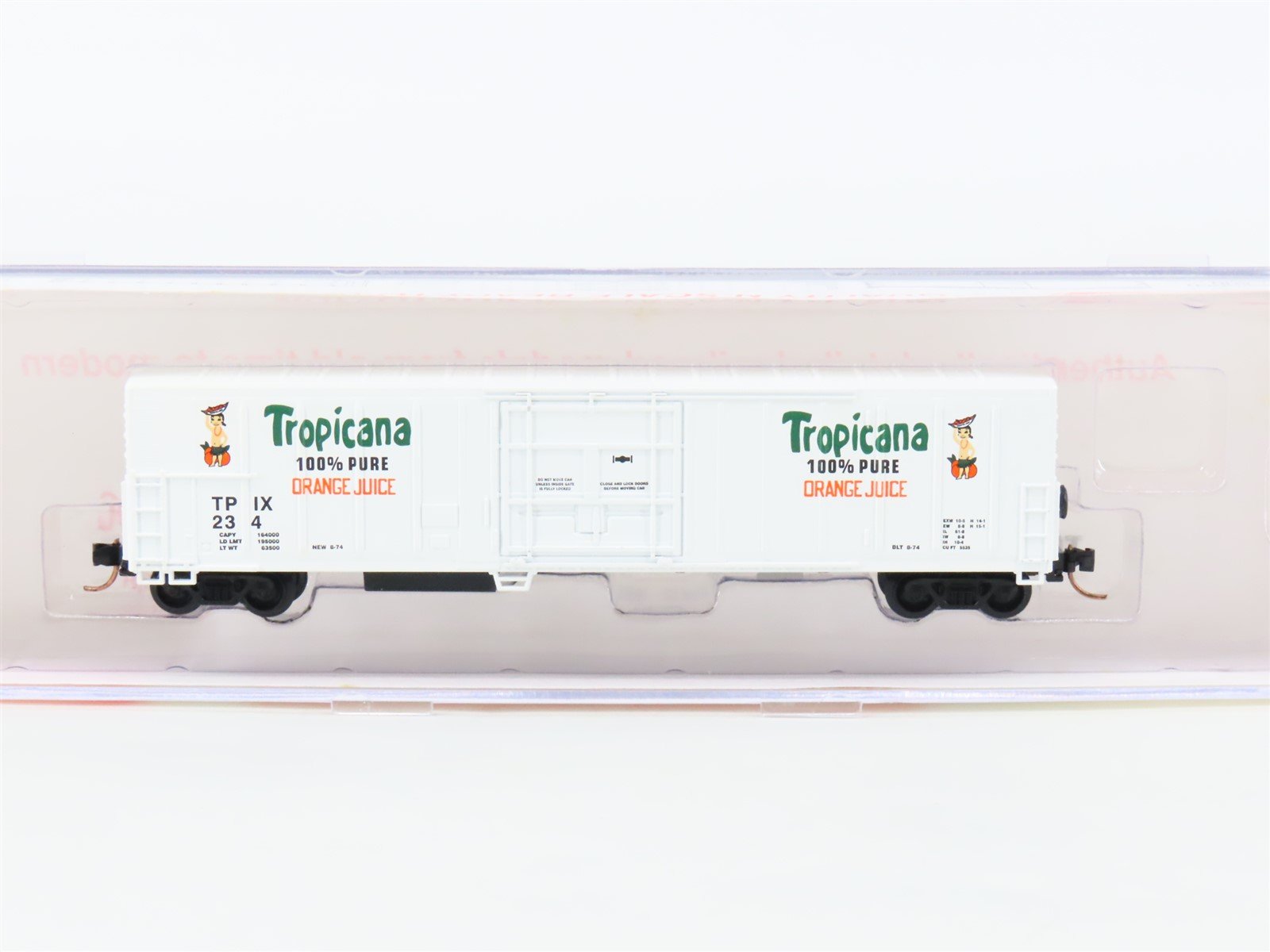 N Scale Roundhouse 84204 TPIX Tropicana 57' Mech Reefer #234 UPGRADED