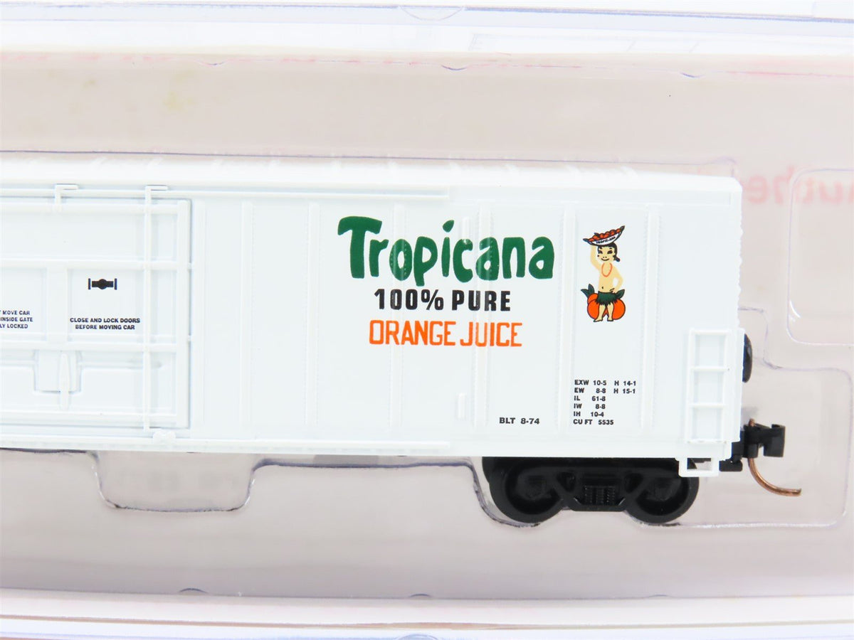 N Scale Roundhouse 84204 TPIX Tropicana 57&#39; Mech Reefer #234 UPGRADED
