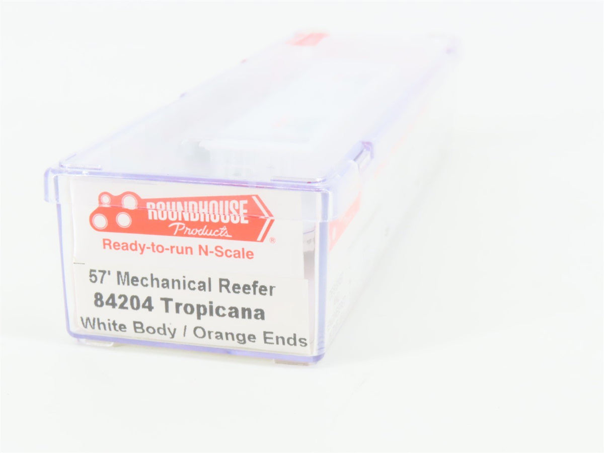 N Scale Roundhouse 84204 TPIX Tropicana 57&#39; Mech Reefer #234 UPGRADED