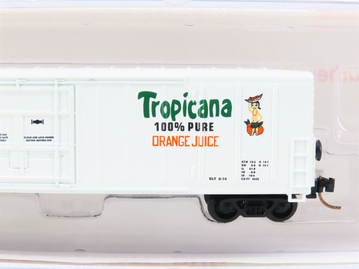 N Scale Roundhouse 84204 TPIX Tropicana 57&#39; Mech Reefer #246 UPGRADED