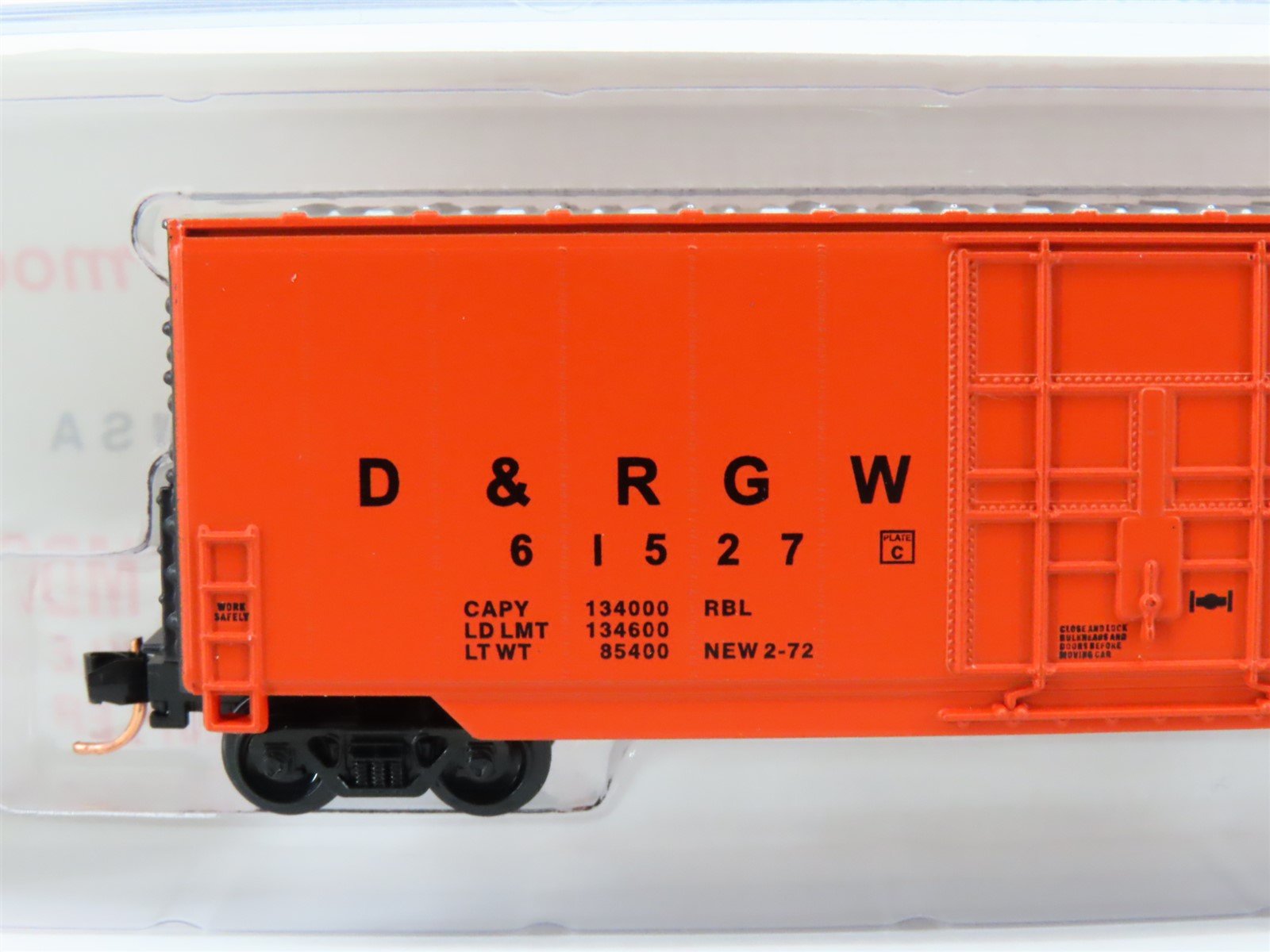 N Scale Roundhouse 82014 DRGW Rio Grande 50' Hi-Cube Boxcar #61527 UPGRADED