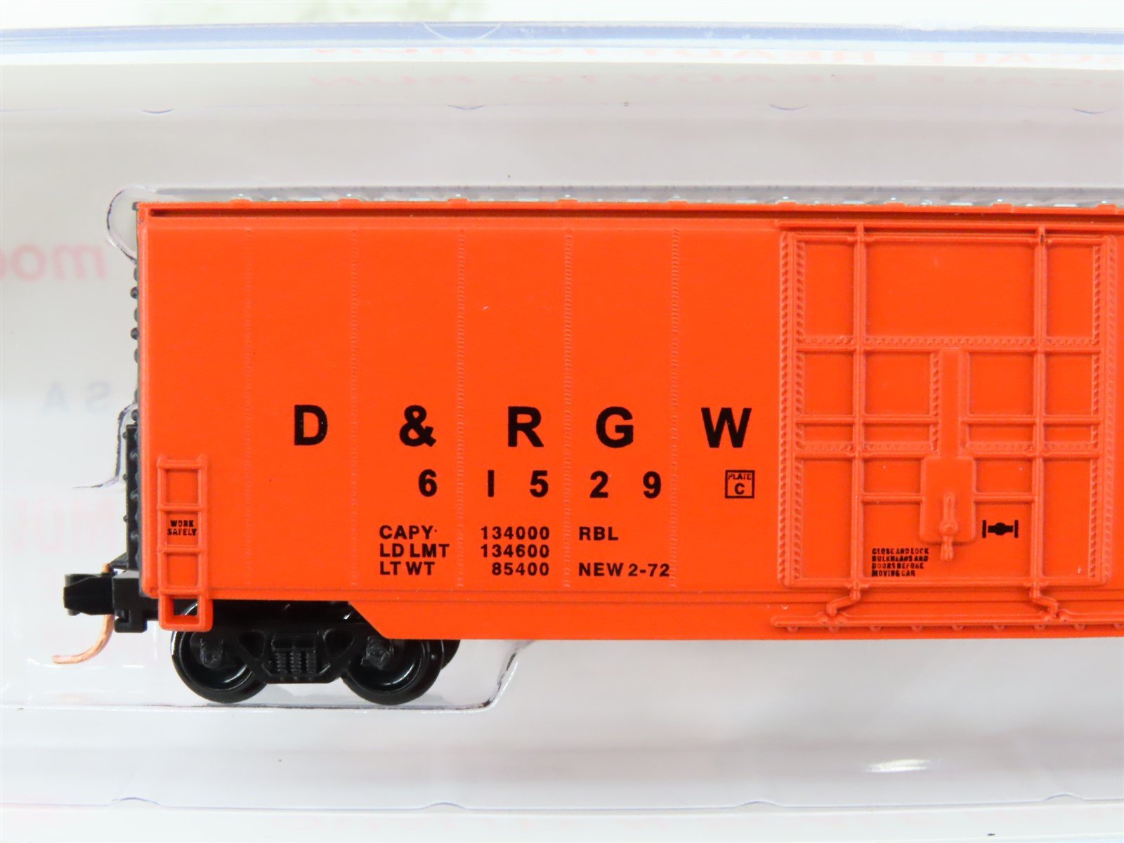 N Scale Roundhouse 82014 DRGW Rio Grande 50' Hi-Cube Boxcar #61529 UPGRADED