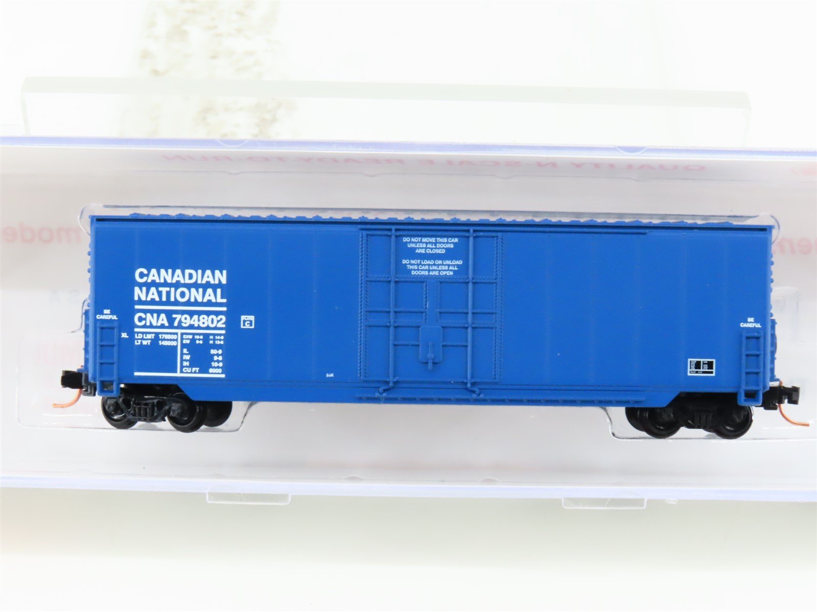 N Roundhouse 82013 CNA Canadian National 50' Hi-Cube Boxcar #794802 UPGRADED