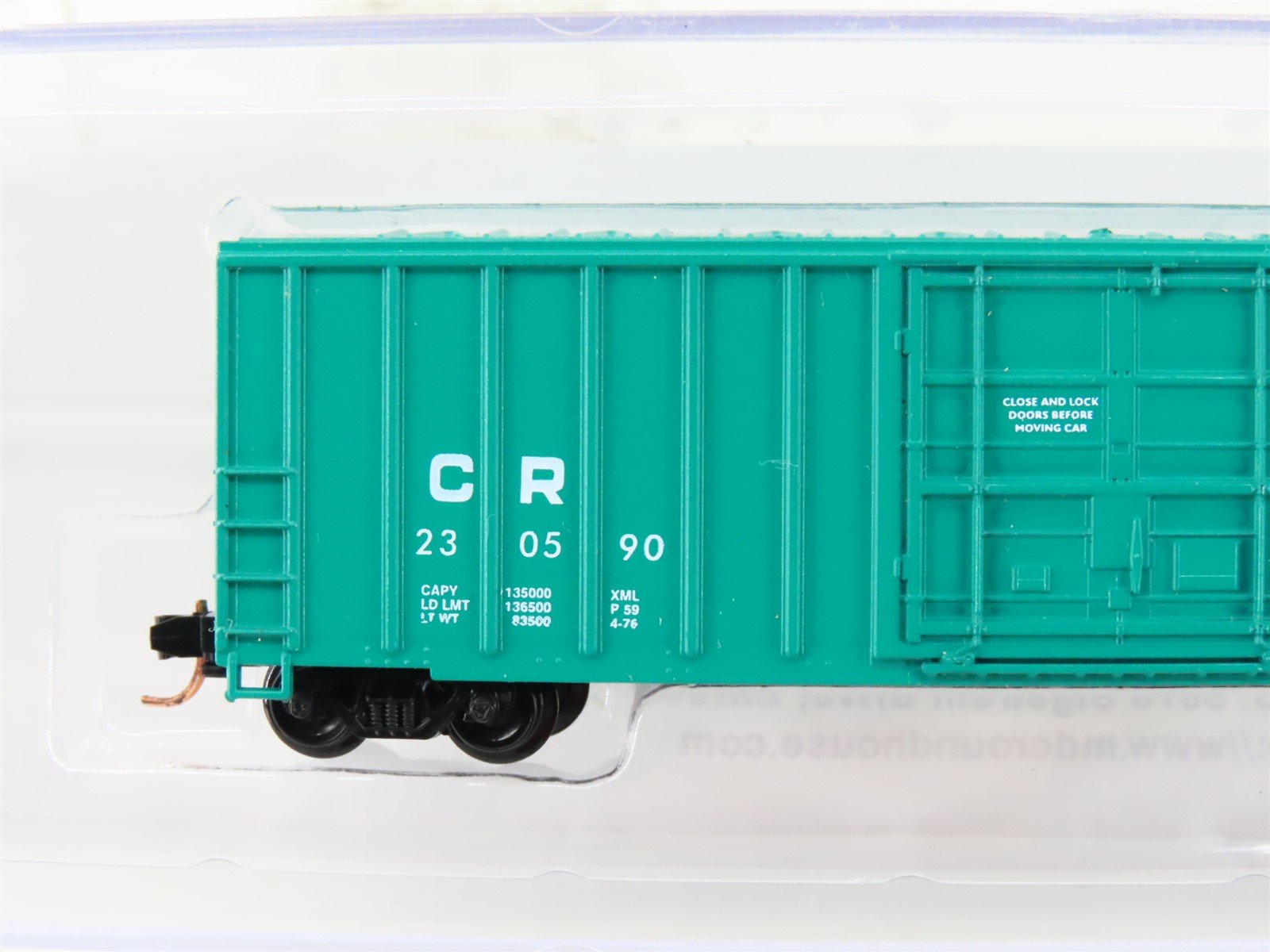N Scale Roundhouse 83614 CR Conrail 50' FMC PD Boxcar #230590 UPGRADED