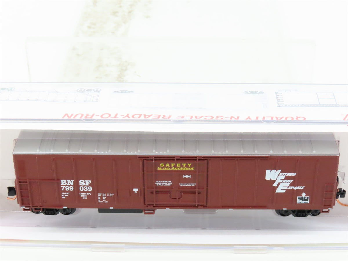 N Roundhouse 84206 BNSF Western Fruit Express 57&#39; Mech Reefer #799039 UPGRADED
