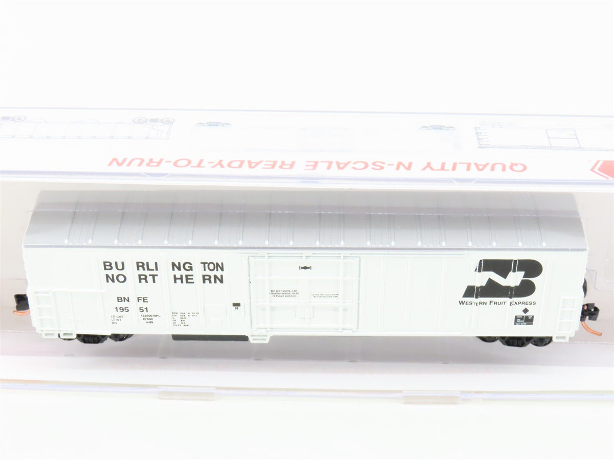 N Roundhouse 84207 BNSF Western Fruit Express 57&#39; Mech Reefer #19551 UPGRADED