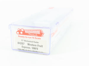 N Roundhouse 84207 BNSF Western Fruit Express 57' Mech Reefer #19556 UPGRADED