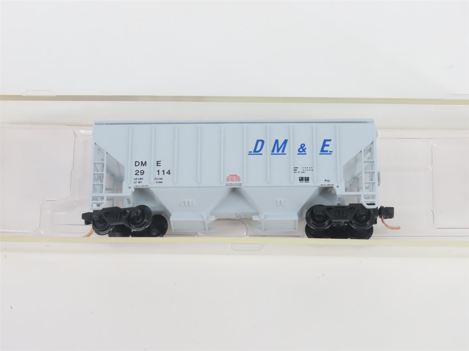 N Red Caboose RN-15018-3 DM&E Dakota Minnesota & Eastern 2-Bay Hopper #29114