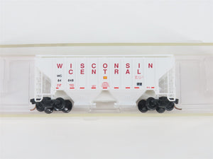 N Scale Red Caboose RN-15016-10 WC Wisconsin Central 2-Bay Hopper #84648