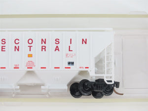 N Scale Red Caboose RN-15016-10 WC Wisconsin Central 2-Bay Hopper #84648