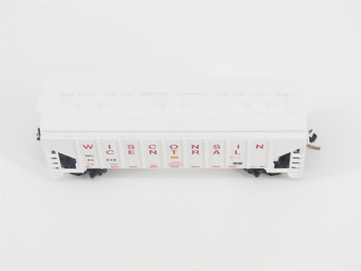 N Scale Red Caboose RN-15016-10 WC Wisconsin Central 2-Bay Hopper #84648