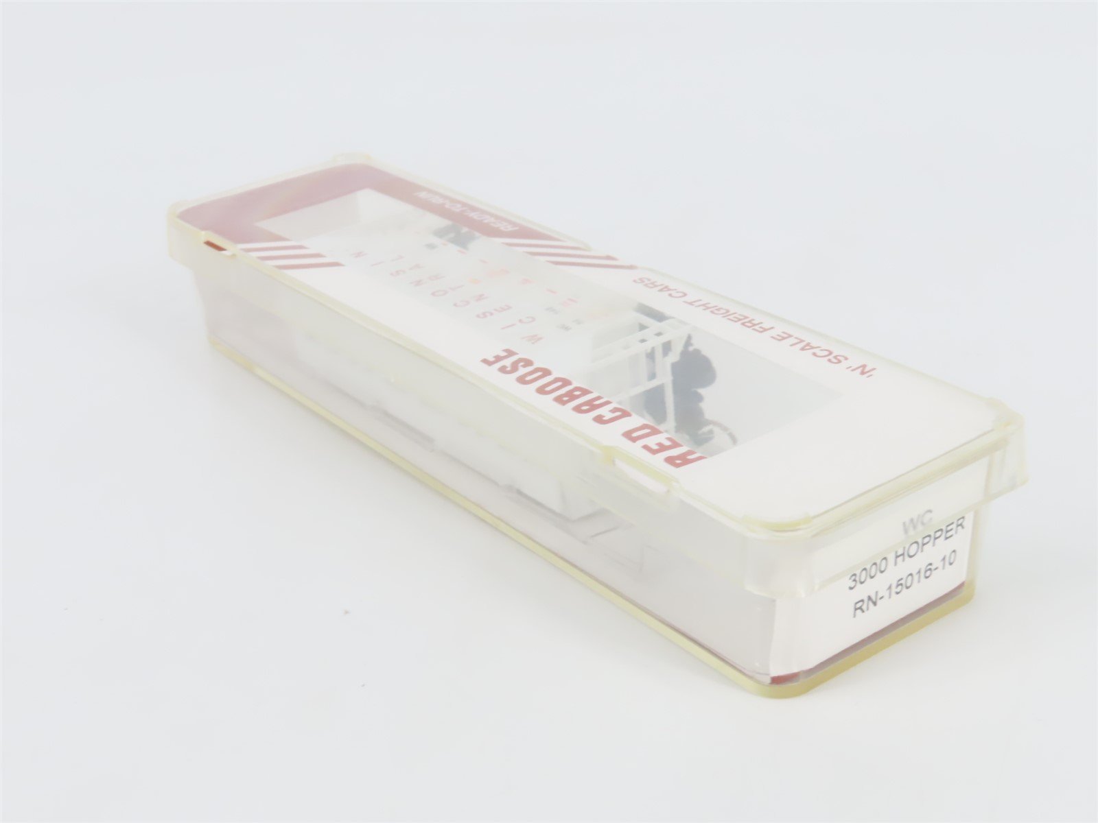 N Scale Red Caboose RN-15016-10 WC Wisconsin Central 2-Bay Hopper #84648