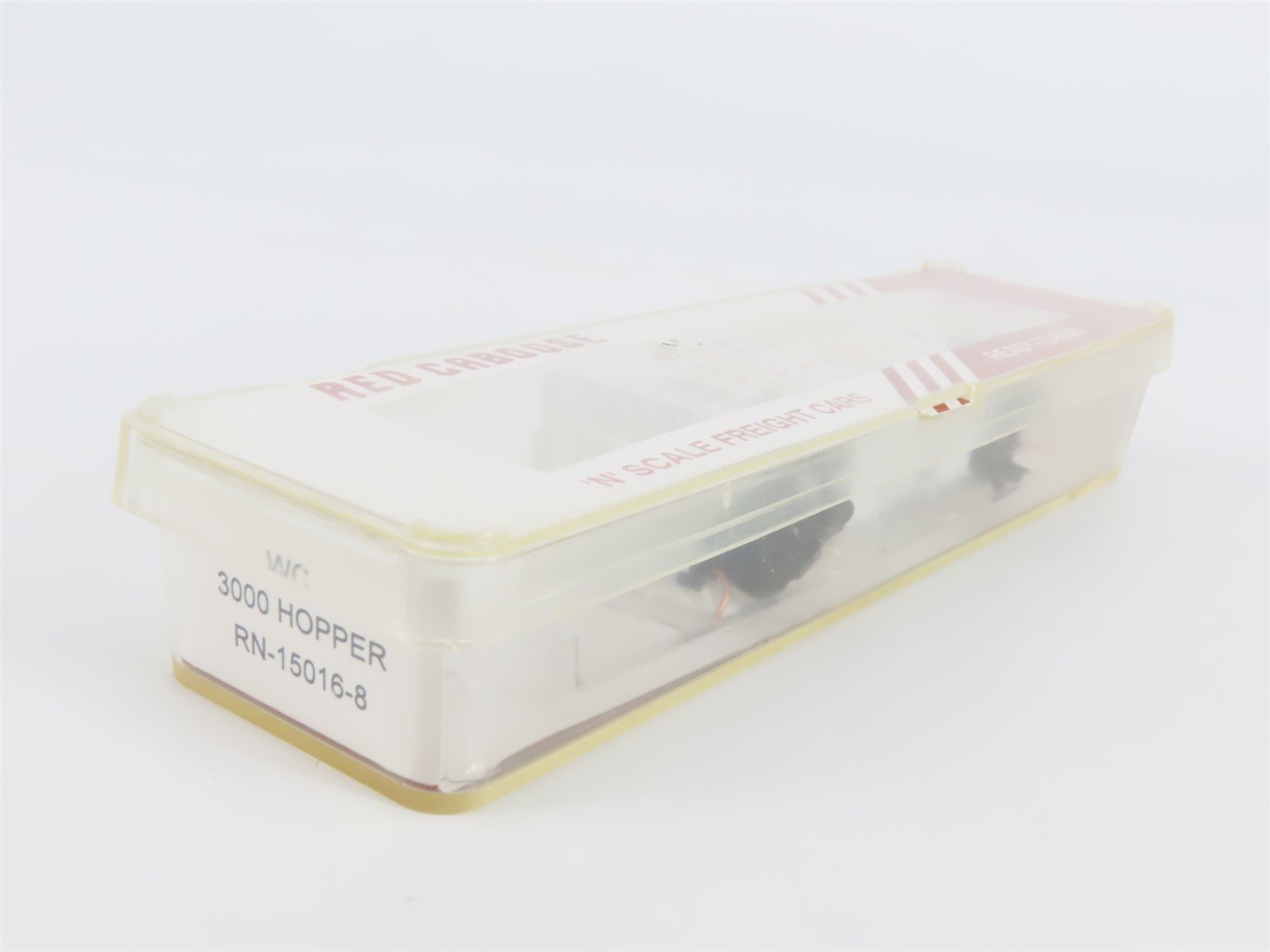 N Scale Red Caboose RN-15016-8 WC Wisconsin Central 2-Bay Covered Hopper #84619