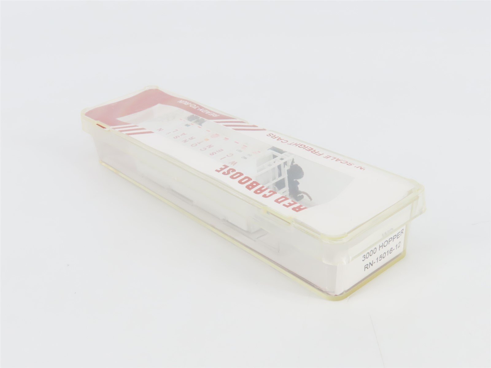 N Scale Red Caboose RN-15016-12 WC Wisconsin Central 2-Bay Covered Hopper #84681