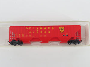 N Scale Red Caboose RM-25626-1 D&H Delaware & Hudson 3-Bay Covered Hopper #12305
